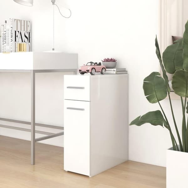 vidaXL Apoteksskåp vit 20x45,5x60 cm spånskiva