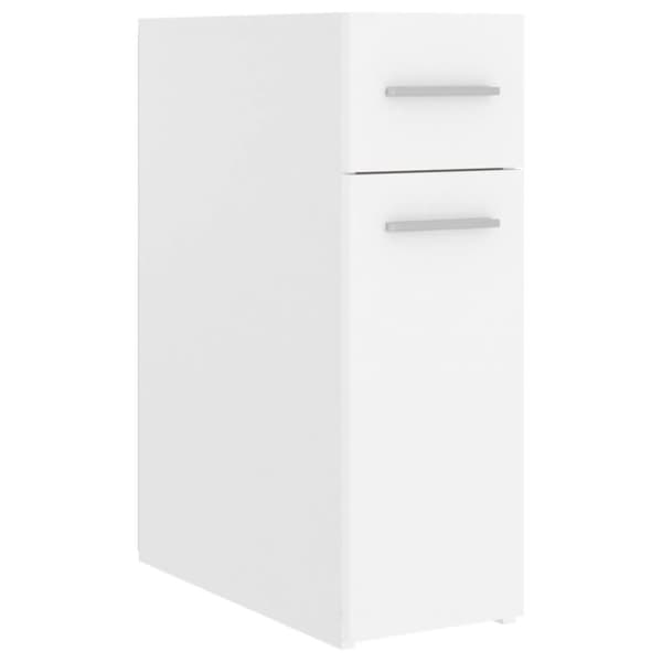 vidaXL Apotekskap hvit 20x45,5x60 cm sponplater