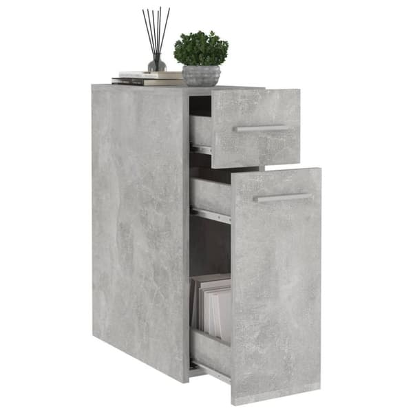 vidaXL højskab 20x45,5x60 cm spånplade betongrå
