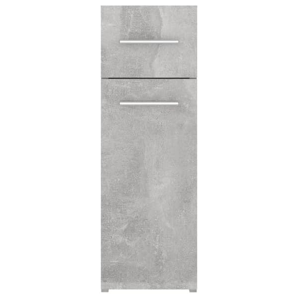 vidaXL højskab 20x45,5x60 cm spånplade betongrå