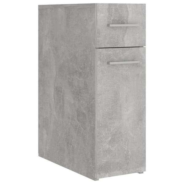 vidaXL højskab 20x45,5x60 cm spånplade betongrå