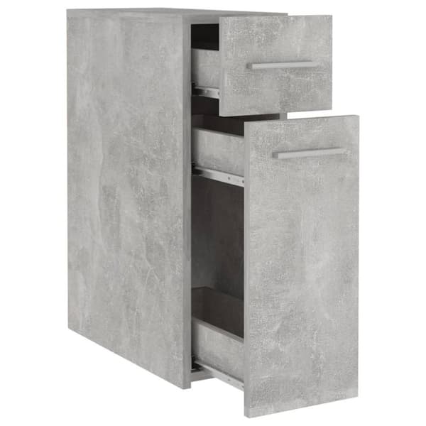 vidaXL Apoteksskåp betonggrå 20x45,5x60 cm spånskiva
