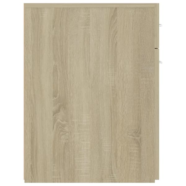 vidaXL udtræksskab 20x45,5x60 cm konstrueret træ sonoma-eg