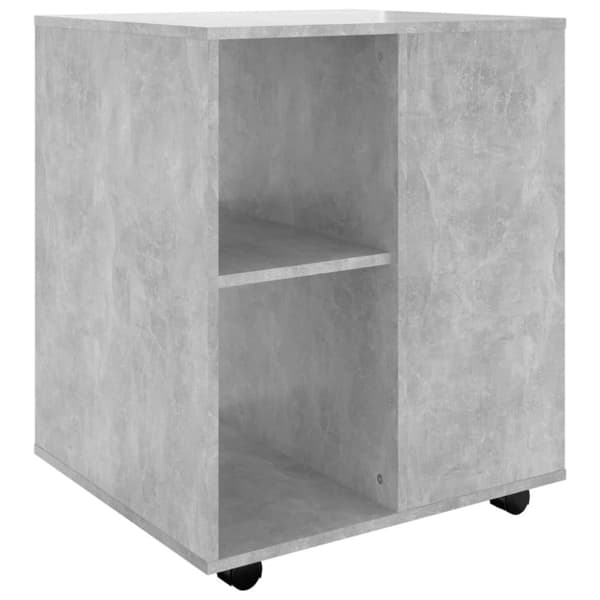 vidaXL Rulleskap betonggrå 60x53x72 cm sponplate
