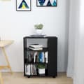 Miniatyrbilde 3 av 11: vidaXL Rulleskap svart 60x35x75 cm sponplate