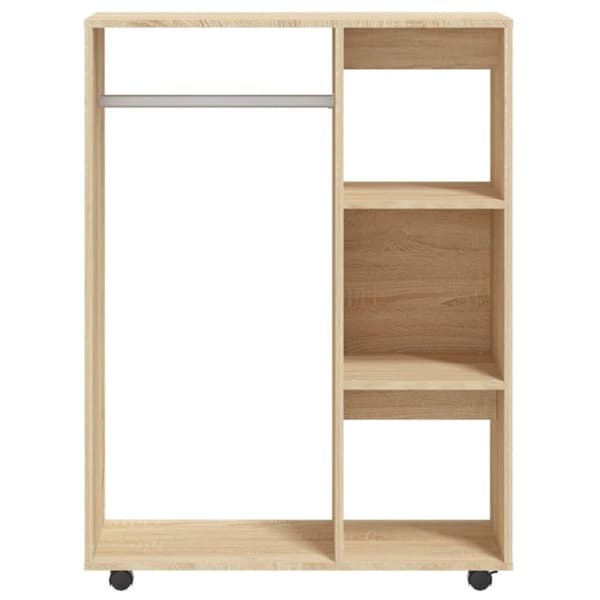 vidaXL Garderobe sonoma eik 80x40x110 cm konstruert tre