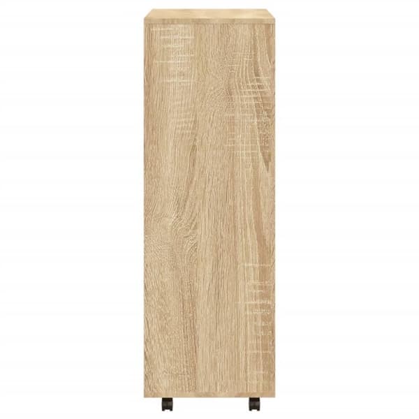 vidaXL Garderobe sonoma eik 80x40x110 cm konstruert tre