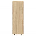 Miniatyrbilde 7 av 10: vidaXL Garderobe sonoma eik 80x40x110 cm konstruert tre