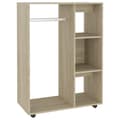 Miniatyrbilde 1 av 10: vidaXL Garderobe sonoma eik 80x40x110 cm konstruert tre