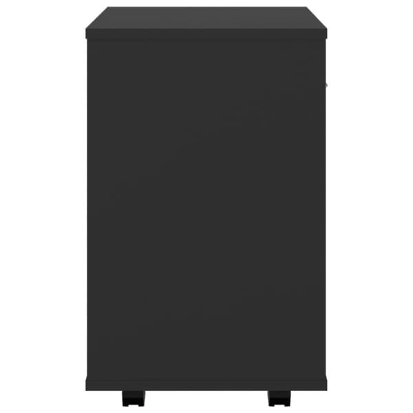 vidaXL Rulleskap svart 46x36x59 cm sponplate