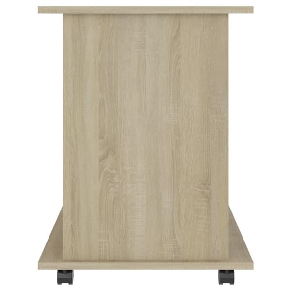 vidaXL Skåp med hjul sonoma-ek 60x45x60 cm spånskiva