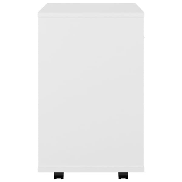 vidaXL Rulleskap hvit 46x36x59 cm sponplate