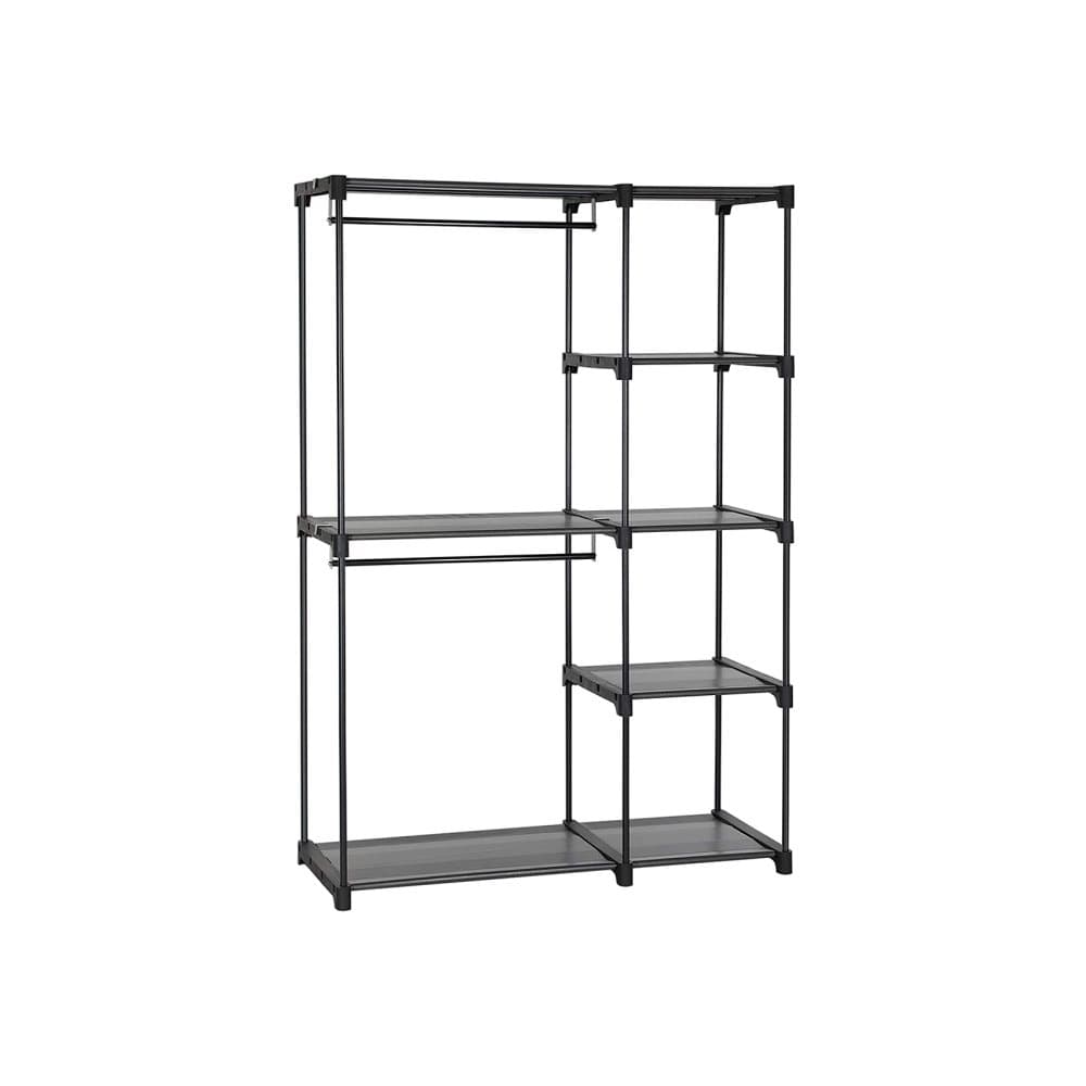 Segenns garderob - Fristående garderob - Fällbar - Klädställ med klädstång - Klädhängare - Förvaring - Omklädningsrum - Sovrum - Stall - 112 x 43 x 16