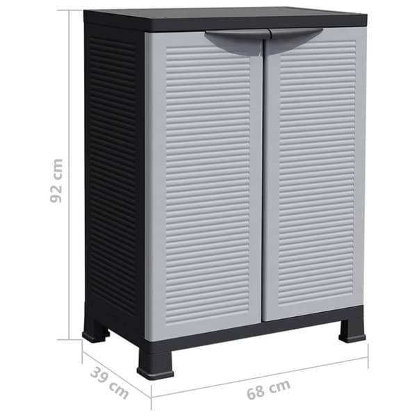 vidaXL Plastskap 68x39x92 cm