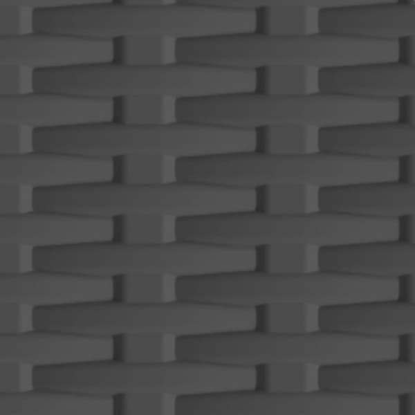 vidaXL opbevaringsskab 68x39x171,5 cm rattandesign plastik