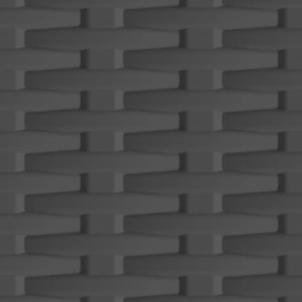 vidaXL opbevaringsskab 68x39x92 cm rattandesign plastik