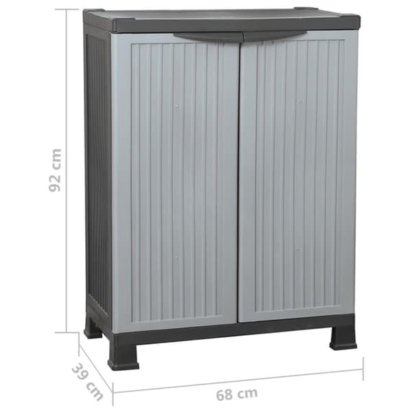 vidaXL Plastskåp 68x39x92 cm