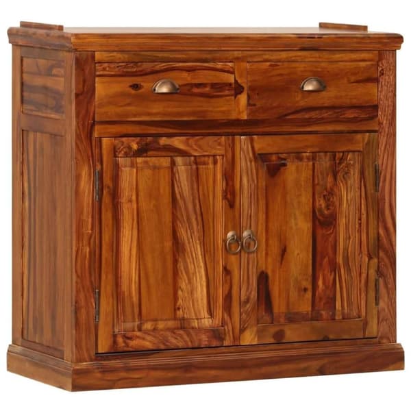 Medina Vitrine Cabinet Massive Shesham Wood 100x40x200 cm