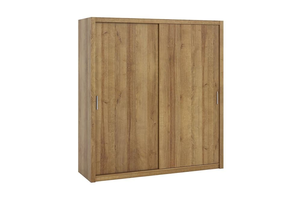 BRASEL Garderob 200 cm Gyllen Natur