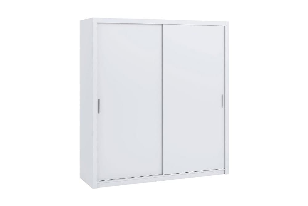 BRASEL Garderob 200 cm Vit