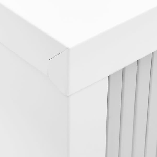 vidaXL skab med skydelåger 90x40x90 cm stål grå