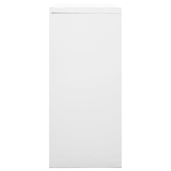 vidaXL skab med skydelåger 90x40x90 cm stål grå