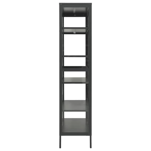 vidaXL udstillingsskab 90x40x180 cm stål og hærdet glas antracitgrå