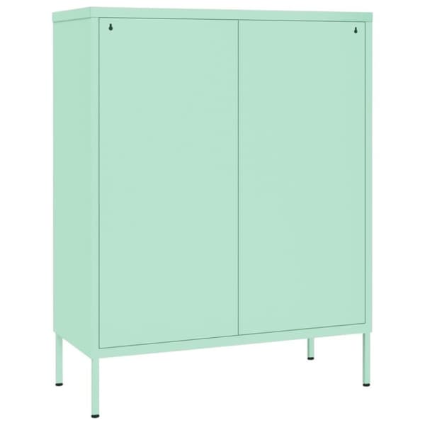vidaXL kommode 80x35x101,5 cm stål mintgrøn