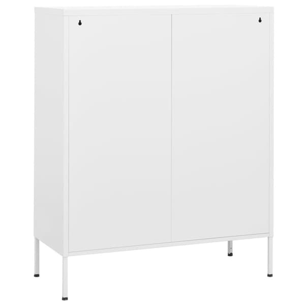 vidaXL opbevaringsskab 80x35x101,5 cm stål hvid
