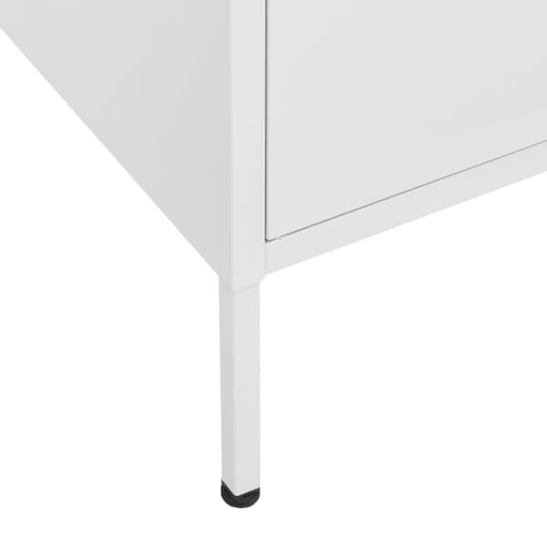 vidaXL opbevaringsskab 80x35x101,5 cm stål hvid
