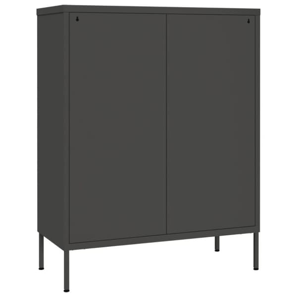 vidaXL Lipasto antrasiitti 80x35x101,5 cm teräs