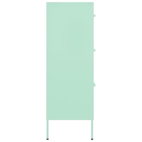 vidaXL Kommode mynte 80x35x101,5 cm stål