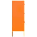 Miniatyrbilde 5 av 11: vidaXL Kommode oransje 80x35x101,5 cm stål