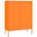 Miniatyrbilde 6 av 11: vidaXL Kommode oransje 80x35x101,5 cm stål