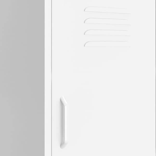 vidaXL opbevaringsskab 42,5x35x101,5 cm stål hvid