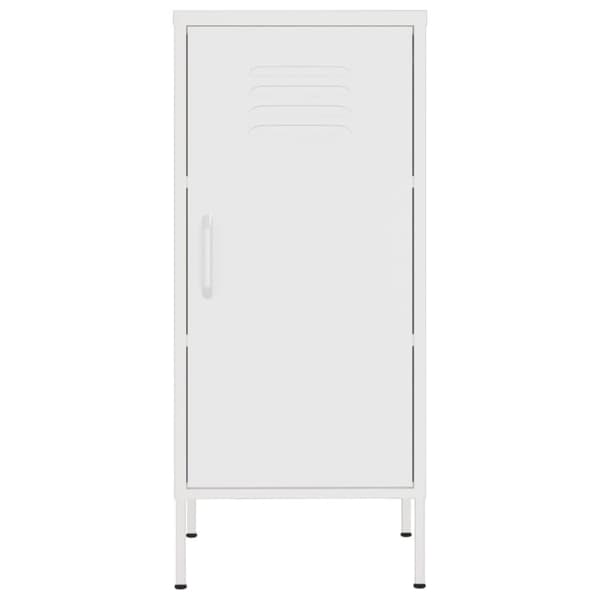 vidaXL opbevaringsskab 42,5x35x101,5 cm stål hvid