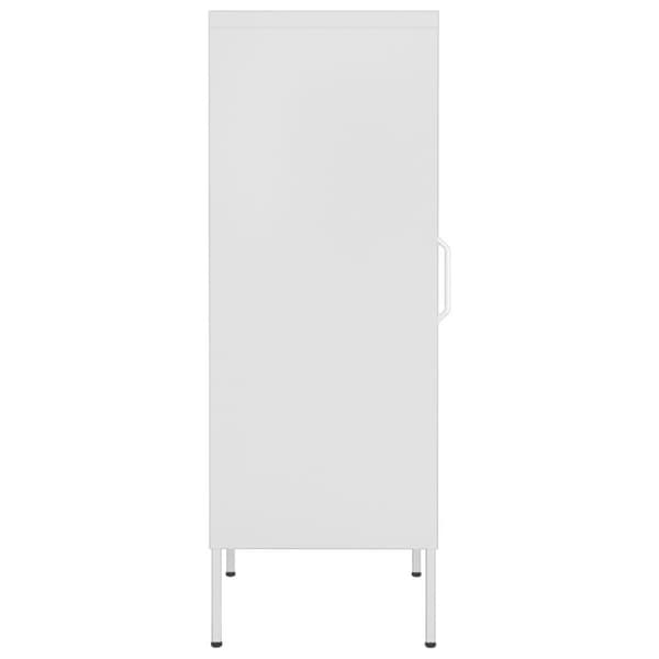 vidaXL opbevaringsskab 42,5x35x101,5 cm stål hvid