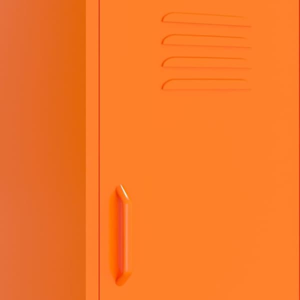 vidaXL opbevaringsskab 42,5x35x101,5 cm stål orange
