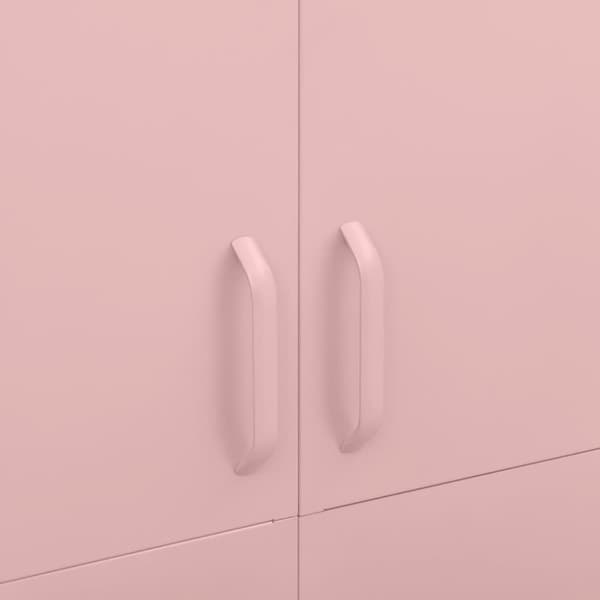 vidaXL Garderobe rosa 90x50x180 cm stål