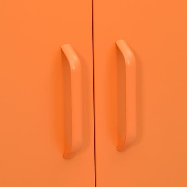 vidaXL opbevaringsskab 80x35x101,5 cm stål orange