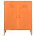 Miniatyrbillede 5 af 10: vidaXL opbevaringsskab 80x35x101,5 cm stål orange