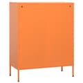 Miniatyrbillede 7 af 10: vidaXL opbevaringsskab 80x35x101,5 cm stål orange