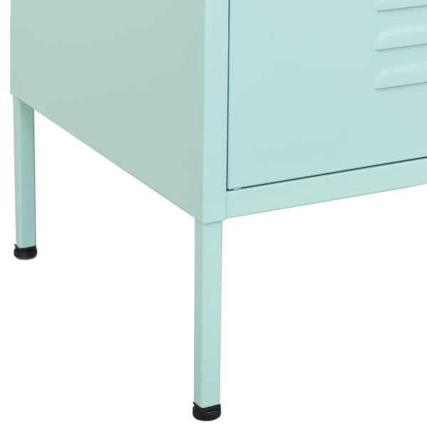 vidaXL opbevaringsskab 80x35x101,5 cm stål mintgrøn