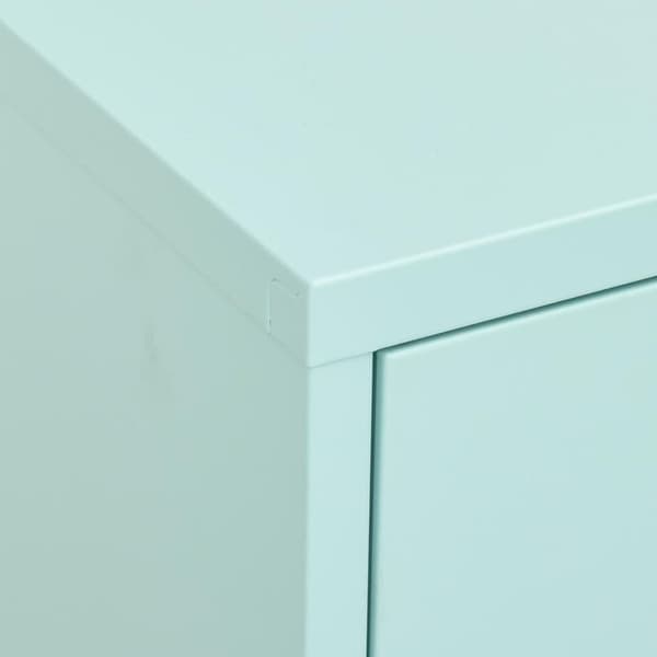 vidaXL opbevaringsskab 80x35x101,5 cm stål mintgrøn