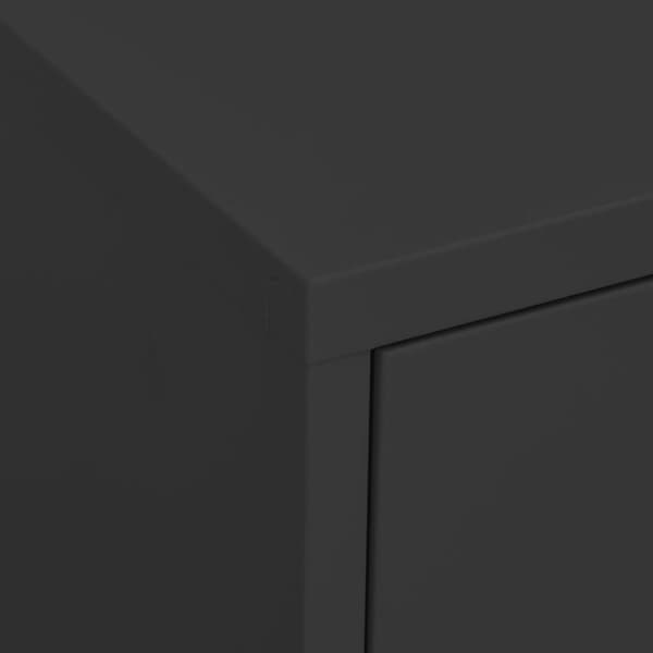vidaXL Oppbevaringsskap antrasitt 80x35x101,5 cm stål