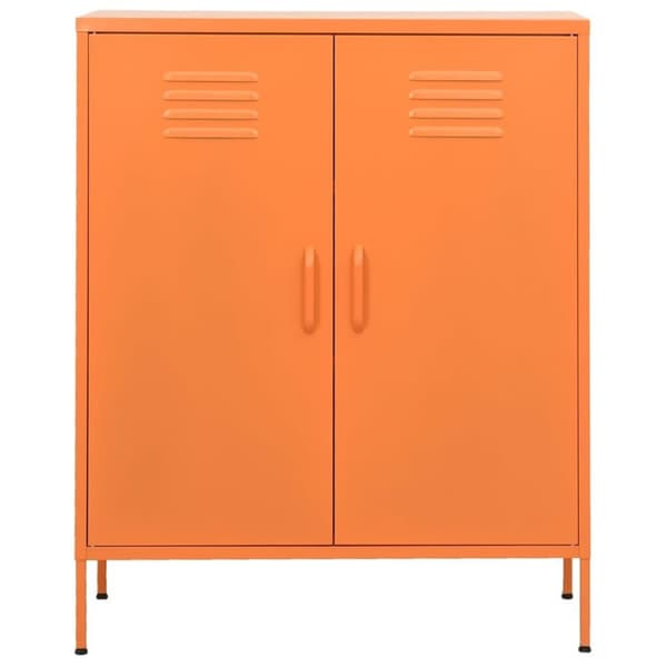 vidaXL Oppbevaringsskap oransje 80x35x101,5 cm stål