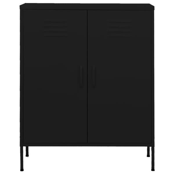 vidaXL opbevaringsskab 80x35x101,5 cm stål sort