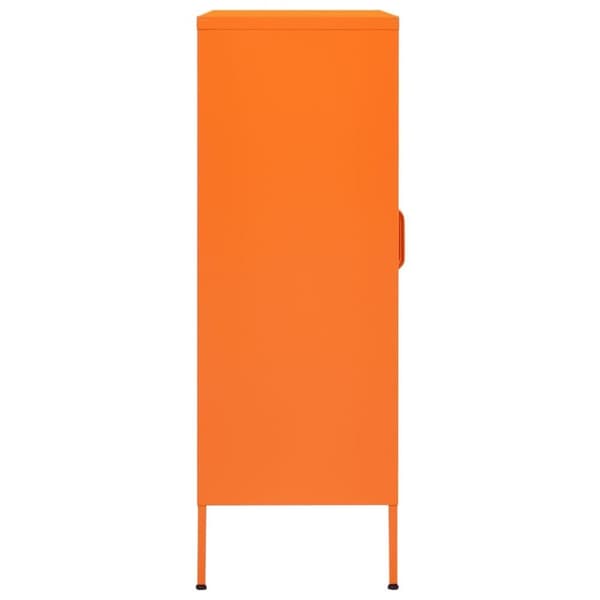 vidaXL opbevaringsskab 80x35x101,5 cm stål orange
