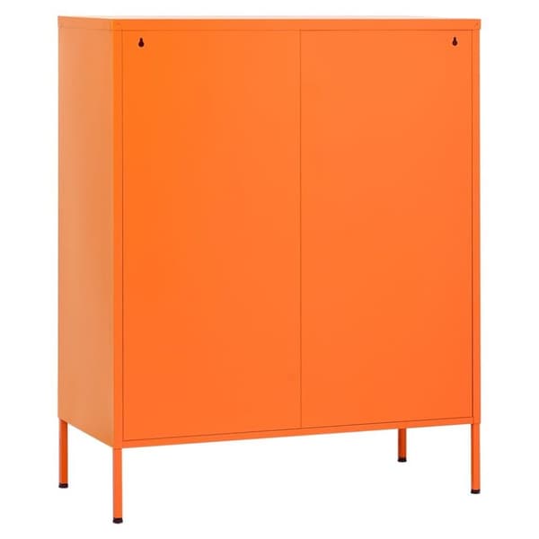 vidaXL opbevaringsskab 80x35x101,5 cm stål orange
