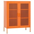 Miniatyrbillede 1 af 11: vidaXL opbevaringsskab 80x35x101,5 cm stål orange